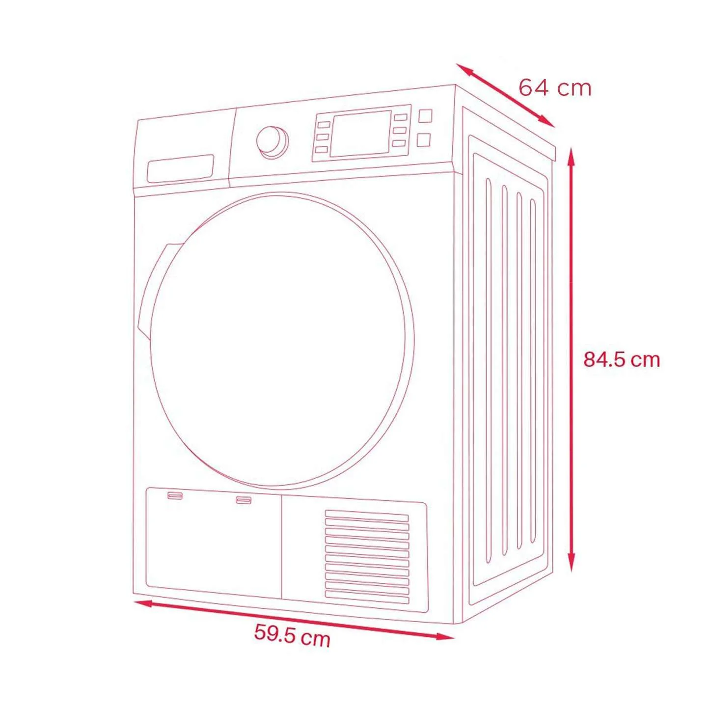 Secadora Evvo S4.8dxe 8Kg Clase A++ Inox - Imagen 2
