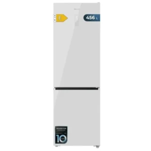 Frigorífico Cecotec Bolero CoolMarket Combi 456 White Glass 201cm 456L Clase E Blanco