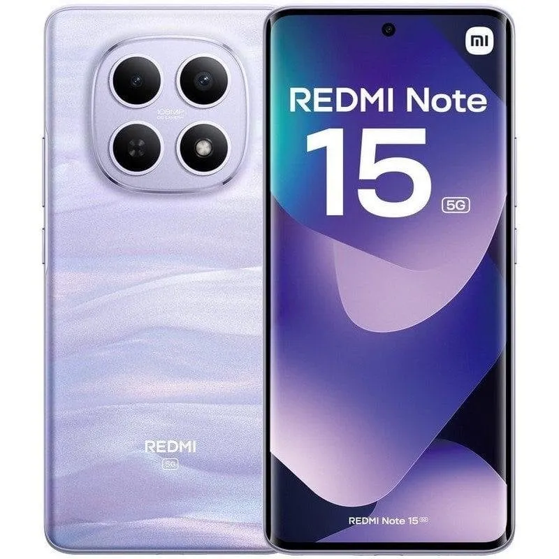 Smartphone Xiaomi Redmi Note 15 5G 8GB 256GB 6.77" en 3 colores