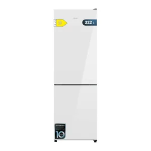 Frigorífico Cecotec Bolero CoolMarket Combi 322i White Glass 185.5cm 322L Clase D Blanco