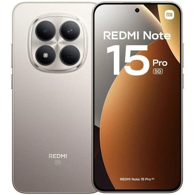 Smartphone Xiaomi Redmi Note 15 Pro 5G 8GB 256GB 6.83" en 3 colores