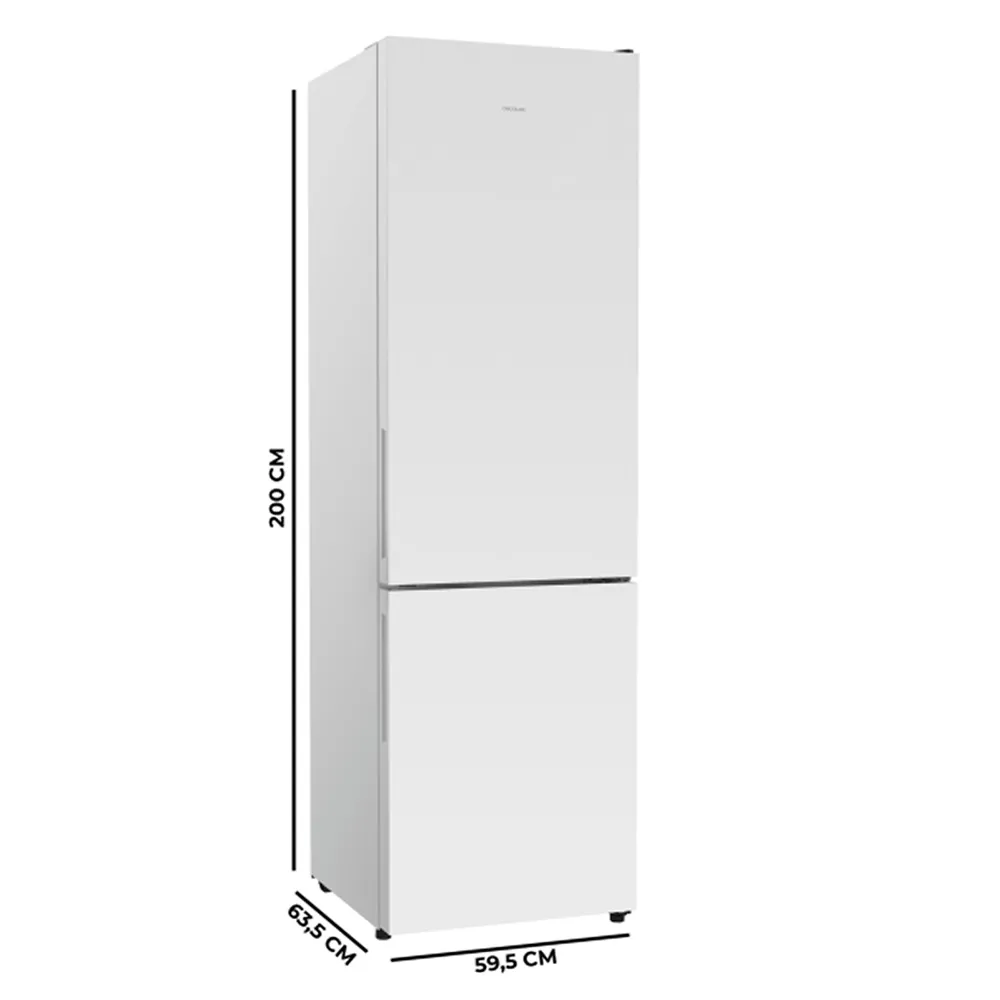 Frigorífico Cecotec Bolero CoolMarket Combi 356i White 200cm 356L Clase D Blanco - Imagen 2