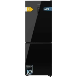 Frigorífico Cecotec Bolero CoolMarket Combi 409 Black Glass 185cm 409L Clase E Negro