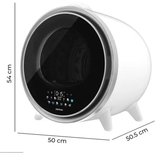 Mini Secadora Cecotec Bolero DressCode Dry 3600V Silver 3Kg Clase A Blanco - Imagen 2