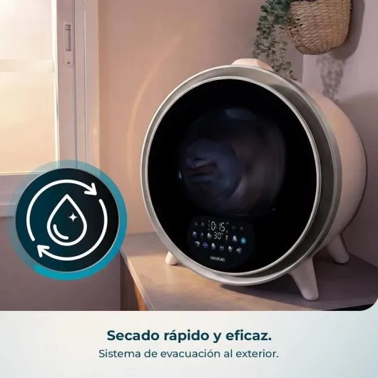 Mini Secadora Cecotec Bolero DressCode Dry 3600V Silver 3Kg Clase A Blanco - Imagen 3