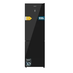 Frigorífico Cecotec Bolero CoolMarket Combi 335 Black Glass 195.3cm 335L Clase E Negro