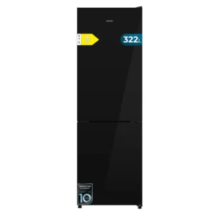 Frigorífico Cecotec Bolero CoolMarket Combi 322i Black Glass 185.5cm 322L Clase D Negro