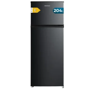 Frigorífico Cecotec Bolero CoolMarket 2D 204 Black 143cm 204L Clase E Negro