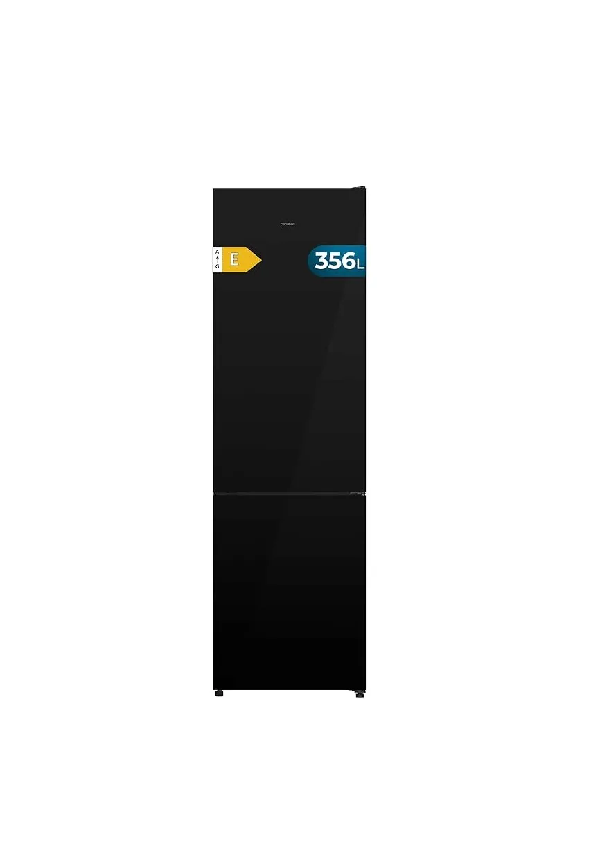 Frigorífico Cecotec Bolero CoolMarket Combi 356i Black Glass 200cm 356L Clase E Negro