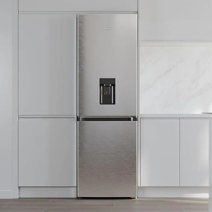Frigorífico Cecotec Bolero CoolMarket Combi 296 DF WD 185cm 296L Clase E Inox - Imagen 2