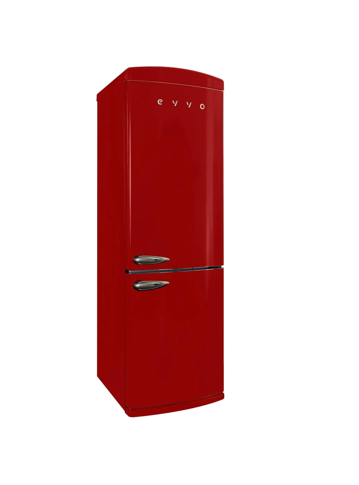 Frigorífico Combi Evvo F60R Retro 186cm 324L Clase E Rojo Claro - Imagen 2