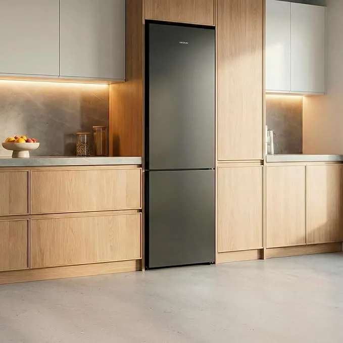 Frigorífico Cecotec Bolero CoolMarket Combi 356i Dark 200cm 356L Clase D Gris Oscuro - Imagen 2