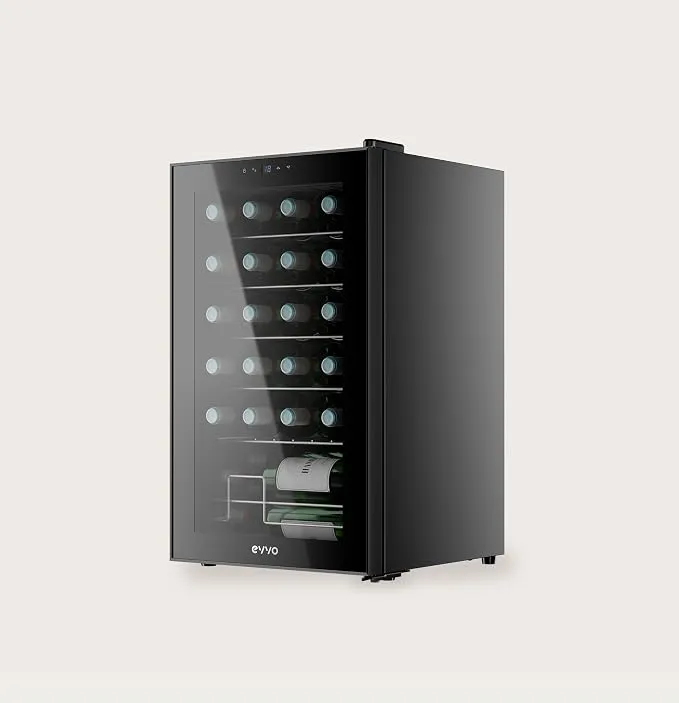 Vinoteca Evvo VT24 74.5cm 24 Botellas Clase G Negro - Imagen 3