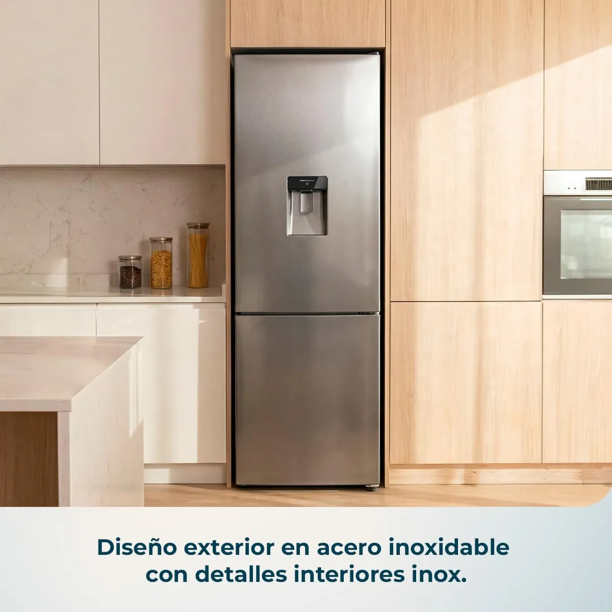 Frigorífico Cecotec Bolero CoolMarket Combi 405 185.5cm 322L Clase E Inox - Imagen 2