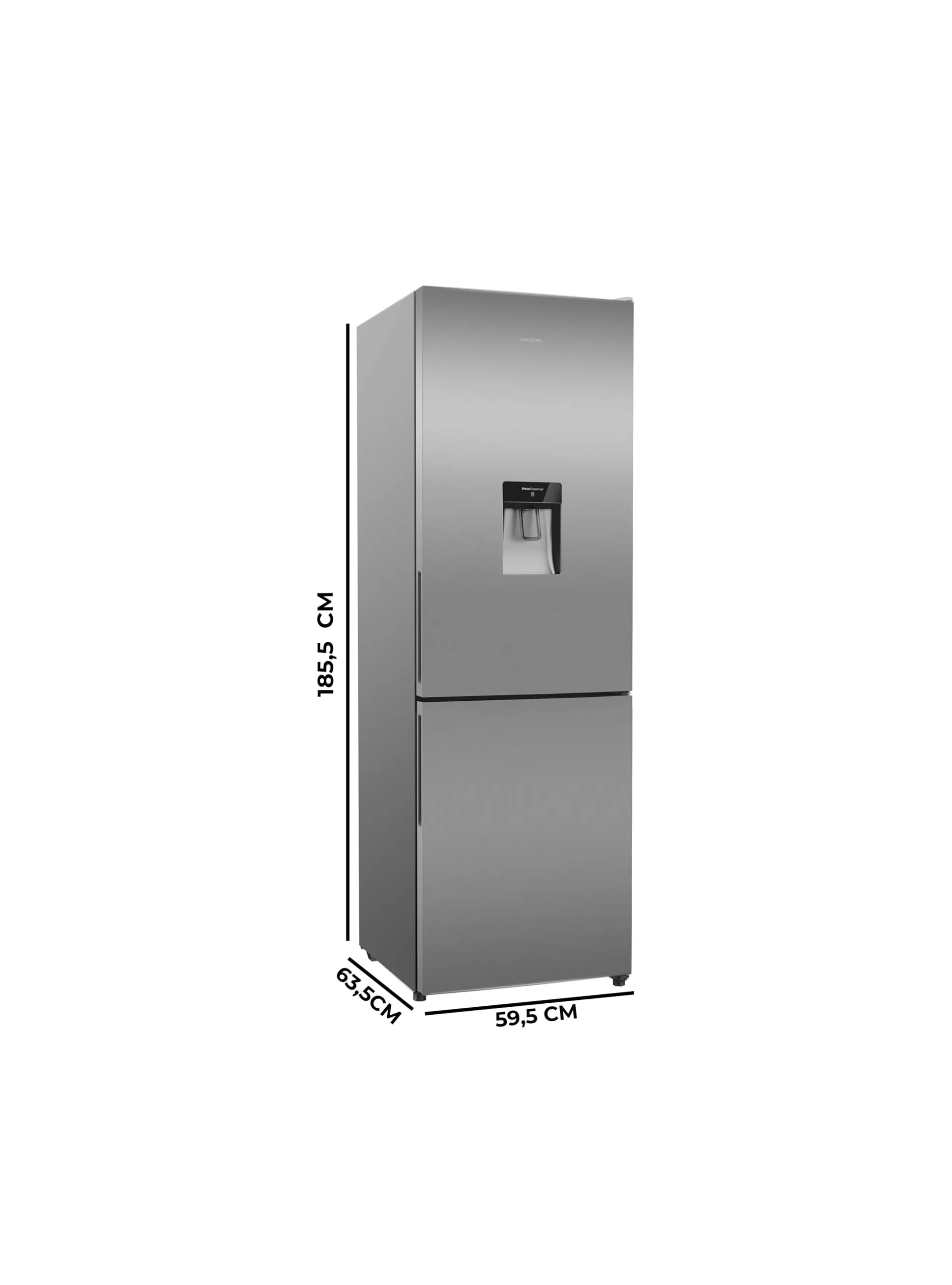Frigorífico Cecotec Bolero CoolMarket Combi 405 185.5cm 322L Clase E Inox - Imagen 3
