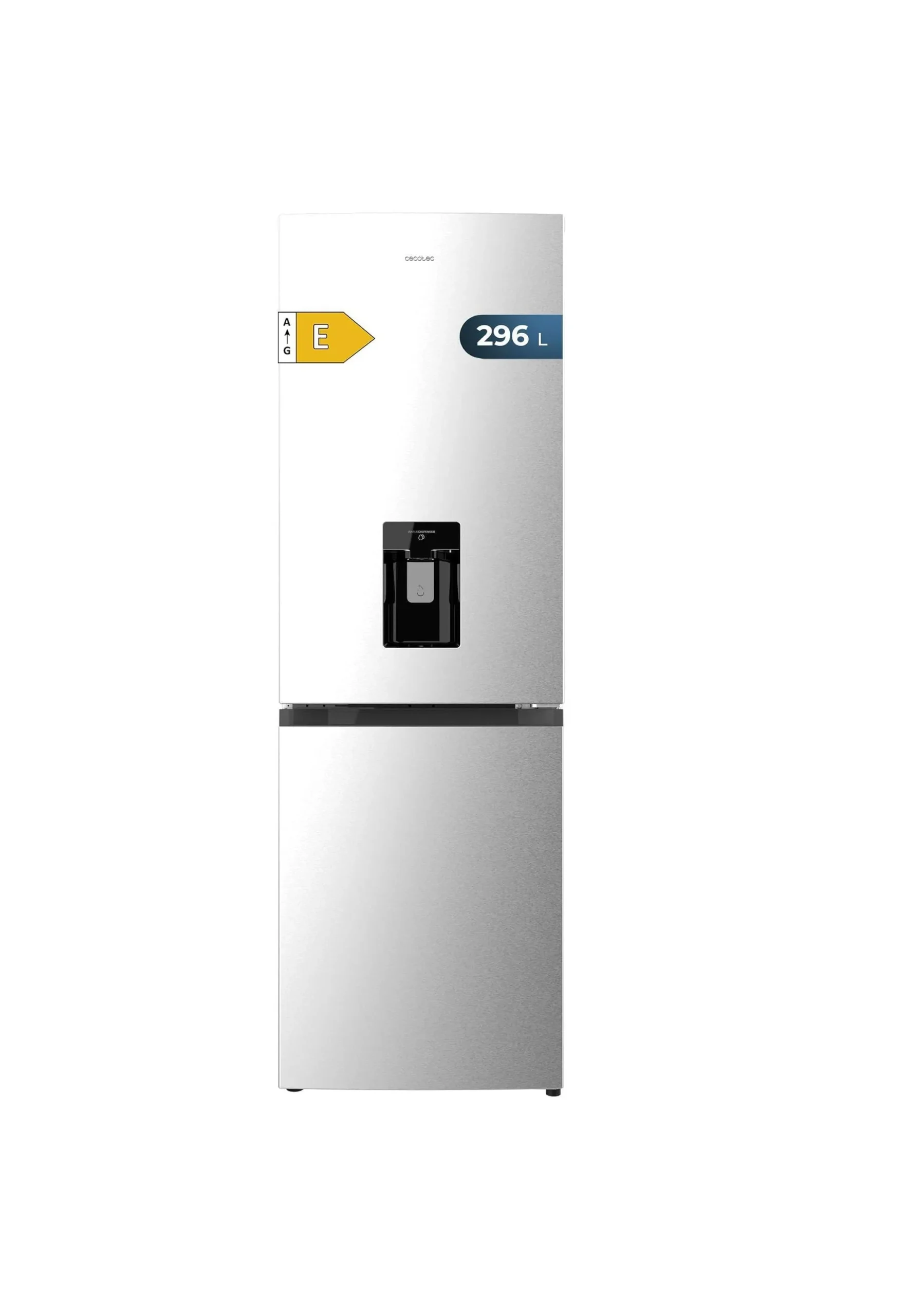Frigorífico Cecotec Bolero CoolMarket Combi 296 DF WD 185cm 296L Clase E Inox