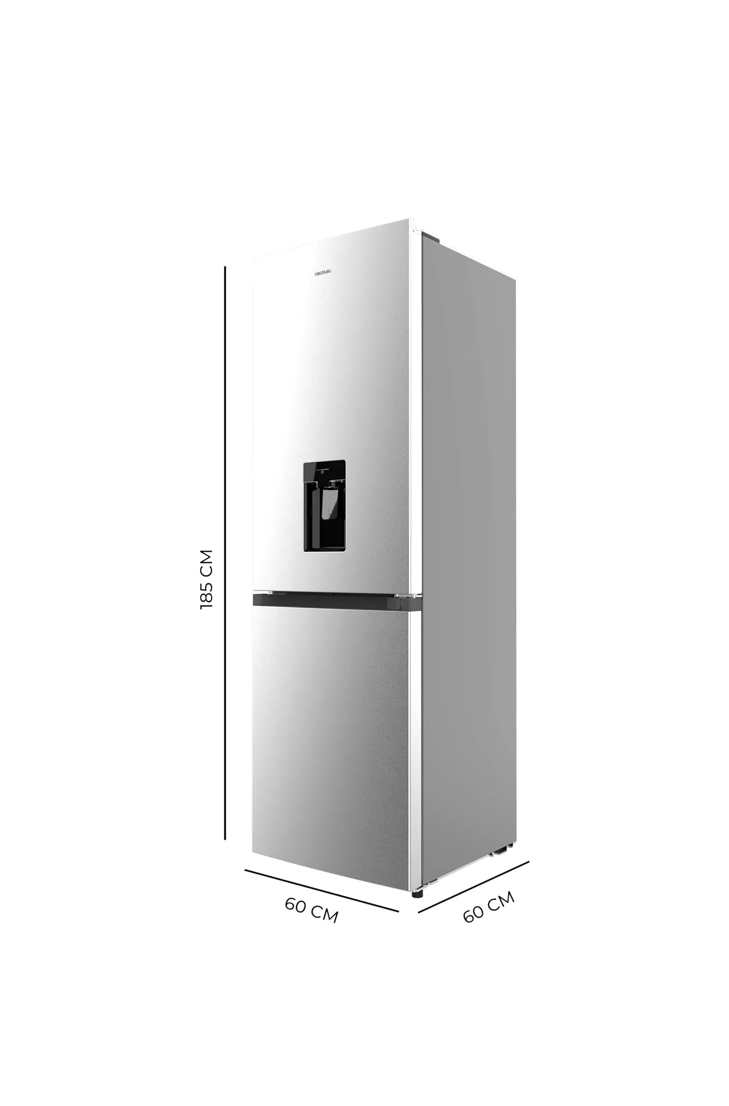 Frigorífico Cecotec Bolero CoolMarket Combi 296 DF WD 185cm 296L Clase E Inox - Imagen 3