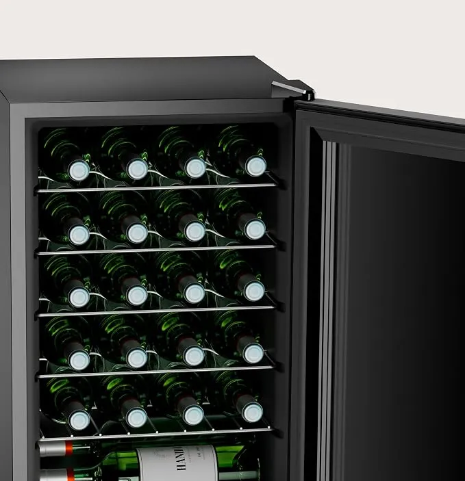 Vinoteca Evvo VT24 74.5cm 24 Botellas Clase G Negro - Imagen 4