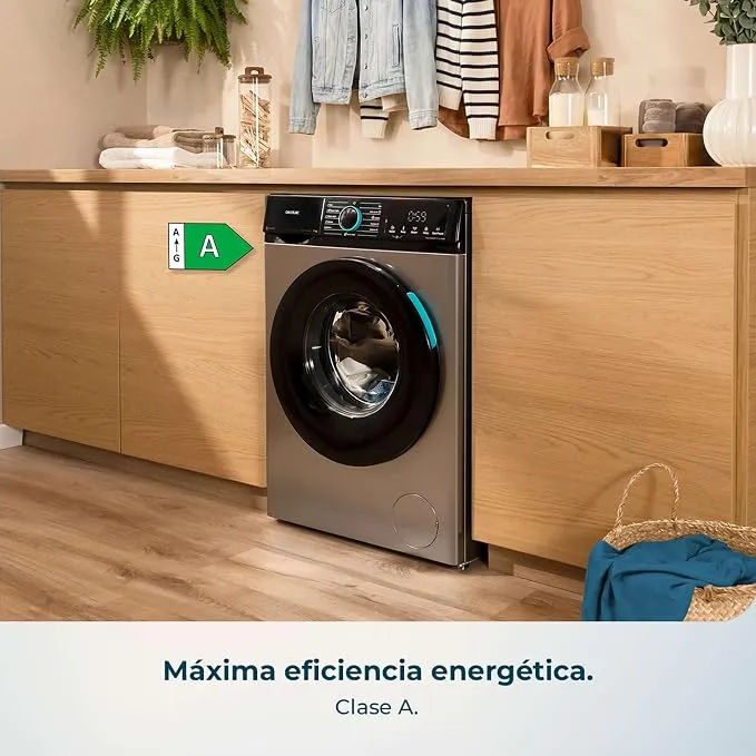 Lavadora Cecotec Bolero DressCode 7160 Inverter Steel 7Kg Clase A-10% Gris Oscuro - Imagen 3