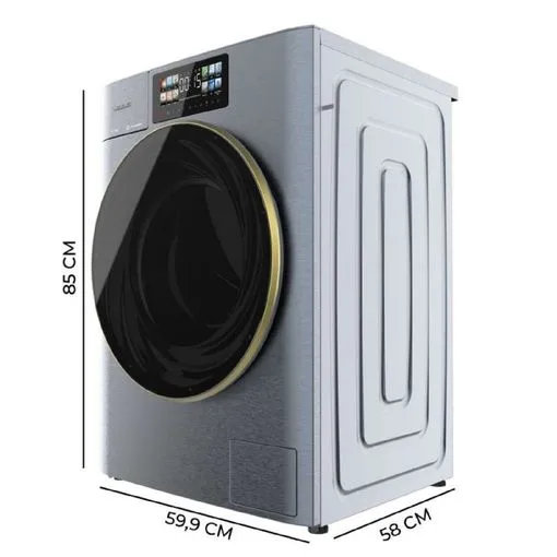 Lavadora Cecotec Bolero DressCode 12950 Autodose Direct Drive 3D Titanium 12Kg Clase A Azul Oscuro - Imagen 2