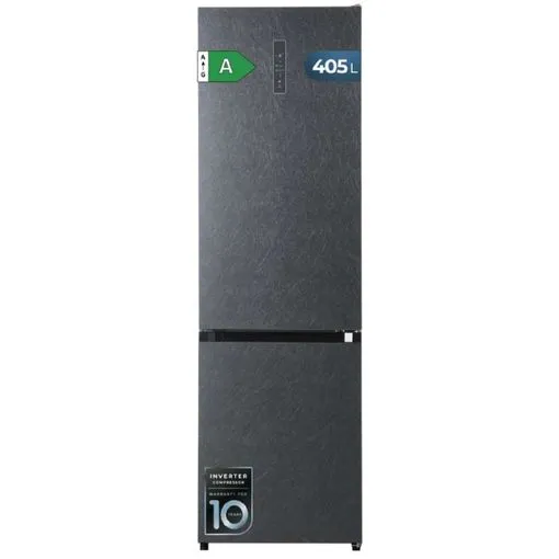 Frigorífico Cecotec Bolero CoolMarket Combi 405 WL Elite Silex Stone 200cm 405L Clase A Gris Oscuro