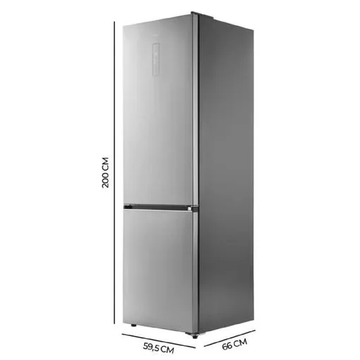 Frigorífico Cecotec Bolero CoolMarket Combi 405 MC 200cm 405L Clase D Inox - Imagen 3