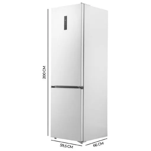 Frigorífico Cecotec Bolero CoolMarket Combi 405 WL White Inox 200cm 405L Clase D Blanco - Imagen 2