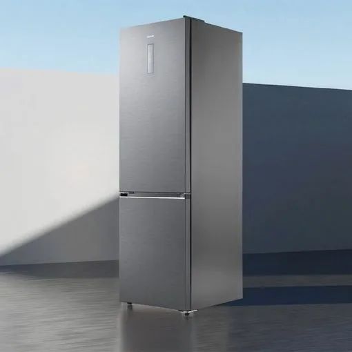 Frigorífico Cecotec Bolero CoolMarket Combi 405 WL Elite Black Peach 200cm 405L Clase D Gris Claro - Imagen 2