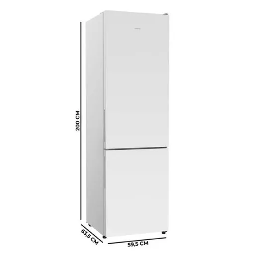 Frigorífico Cecotec Bolero CoolMarket Combi 405 200cm 356L Clase E Blanco - Imagen 2