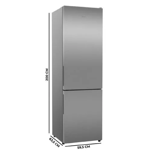 Frigorífico Cecotec Bolero CoolMarket Combi 356i 200cm 356L Clase D Inox - Imagen 2