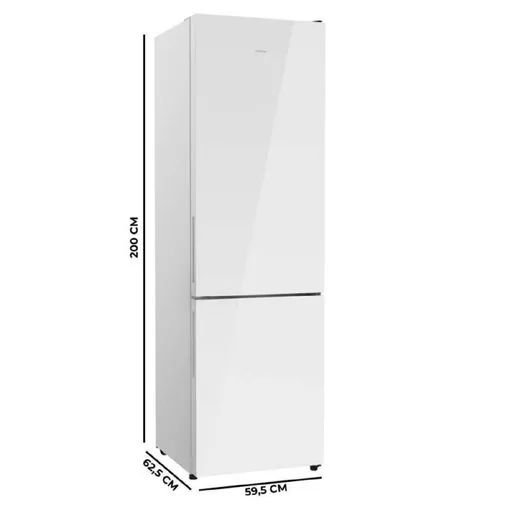 Frigorífico Cecotec Bolero CoolMarket Combi 356i White Glass 200cm 356L Clase E Blanco - Imagen 3