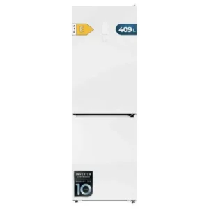 Frigorífico Cecotec Bolero CoolMarket Combi 409 White Glass 184.6cm 409L Clase E Blanco