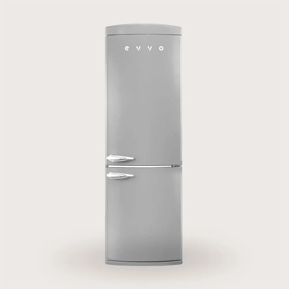 Frigorífico Combi Evvo F60GY Retro 186cm 302L Clase E Gris Claro