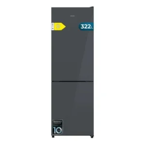 Frigorífico Cecotec Bolero CoolMarket Combi 322i Grey Glass 185.5cm 322L Clase D Gris Oscuro