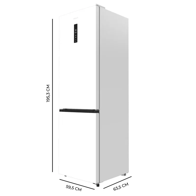Frigorífico Cecotec Bolero CoolMarket Combi 335 White 195.3cm 335L Clase E Blanco - Imagen 3