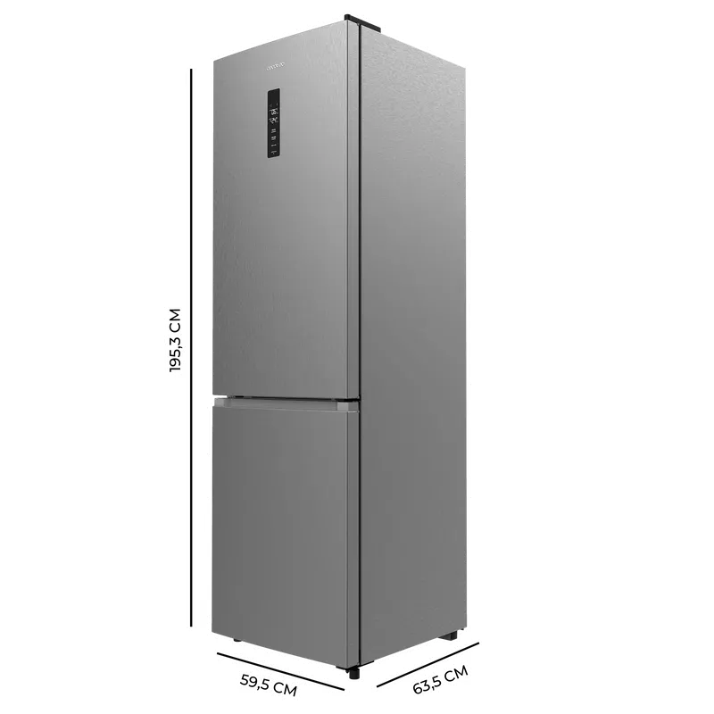 Frigorífico Cecotec Bolero CoolMarket Combi 335 195.3cm 335L Clase E Inox - Imagen 3