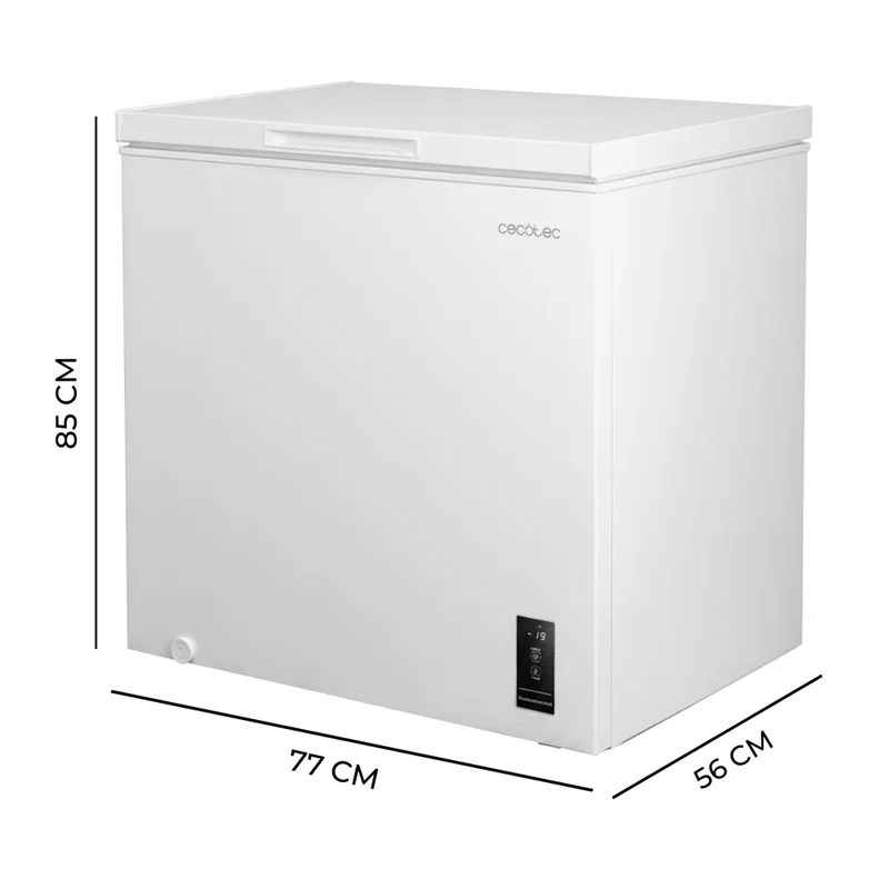 Congelador Cecotec Bolero CoolMarket Chest 198P 85cm 198L Clase E Blanco - Imagen 2