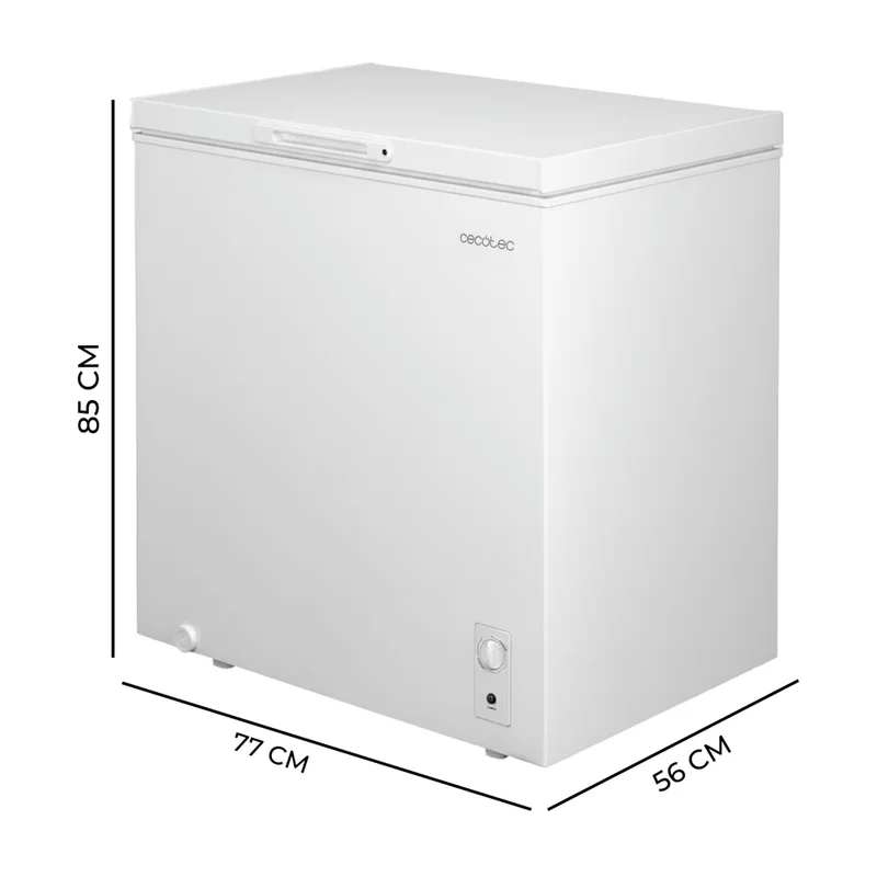 Congelador Cecotec Bolero CoolMarket Chest 198M 85cm 198L Clase D Blanco - Imagen 2