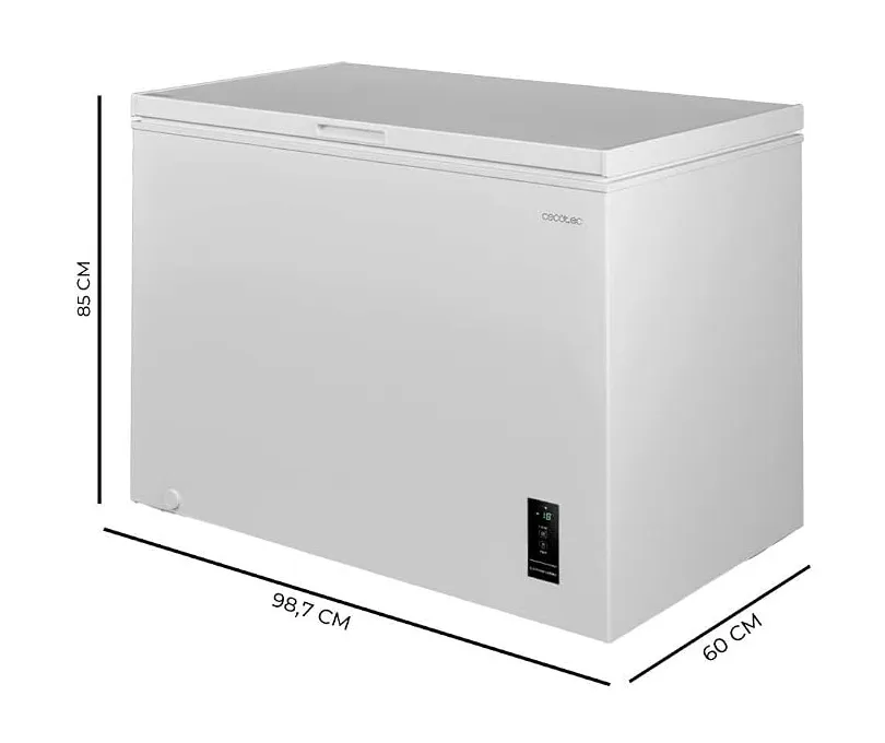 Congelador Cecotec Bolero CoolMarket Chest 249P 85cm 249L Clase E Blanco - Imagen 4