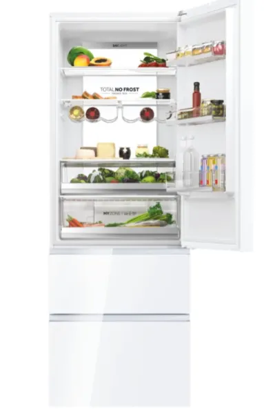 Frigorífico Combi Haier HTW7720DNGW 200cm 483L Clase D Blanco - Imagen 3