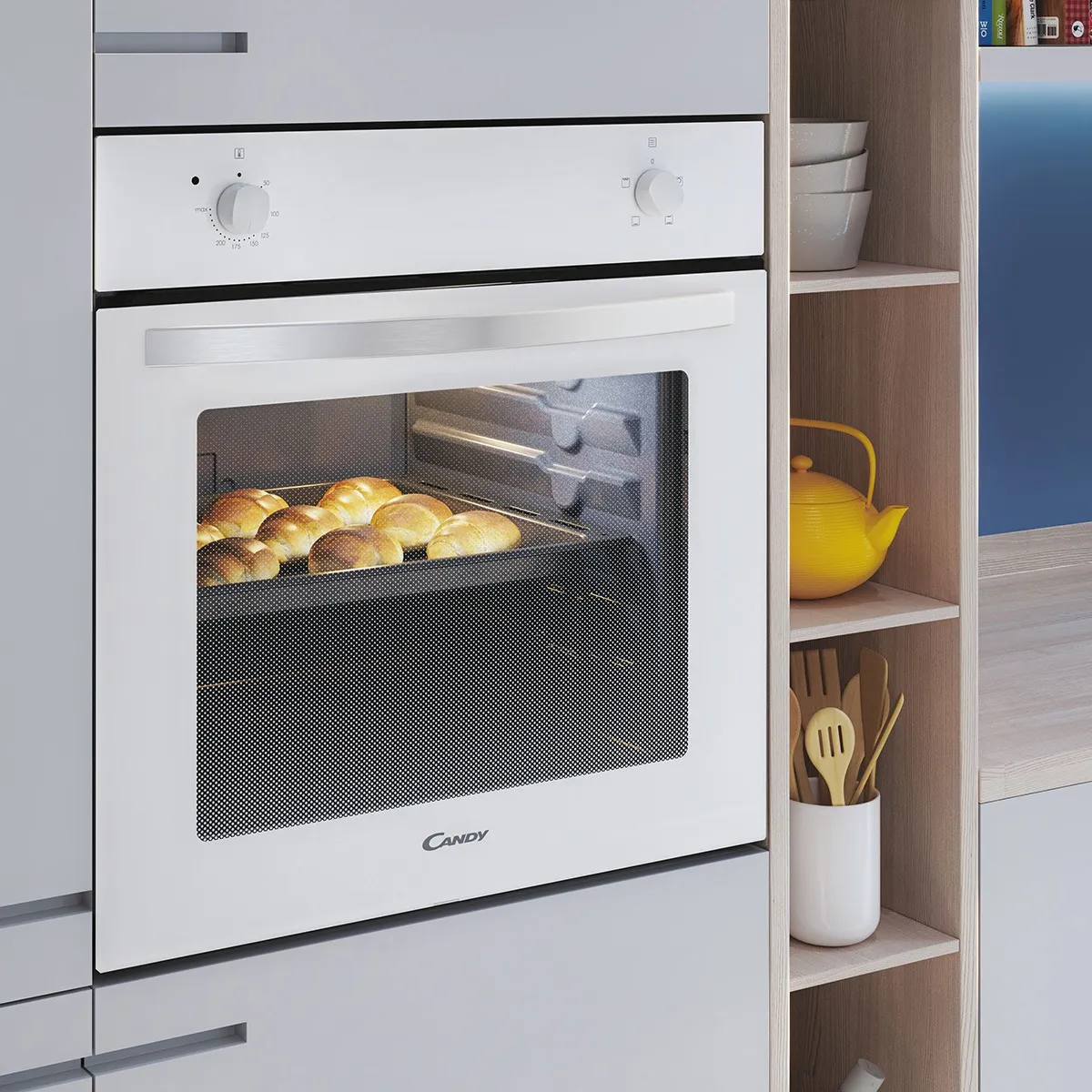 Horno Convencional Candy FIDC B100 70L Blanco - Imagen 2