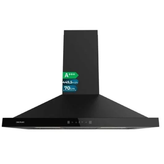 Campana Cecotec Bolero Flux PT 704400 Black Clase A+++ 70cm Negro