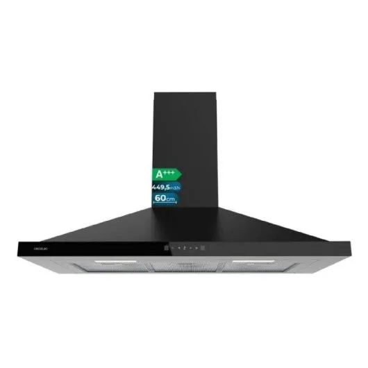 Campana Cecotec Bolero Flux PT 904400 Black Clase A+++ 60cm Negro