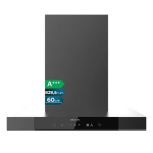 Campana Cecotec Bolero Flux TT 609500 Slim Dark Inox Clase A+++ 60cm Gris Oscuro