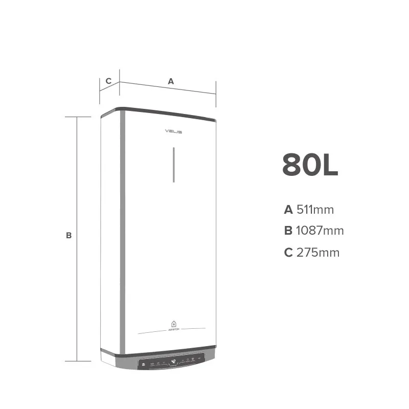 Termo Eléctrico Ariston Velis Pro 80L Blanco - Imagen 2