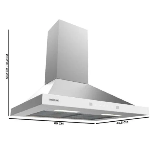 Campana Cecotec Bolero Flux PT 604400 Inox Clase A+++ 60cm - Imagen 2