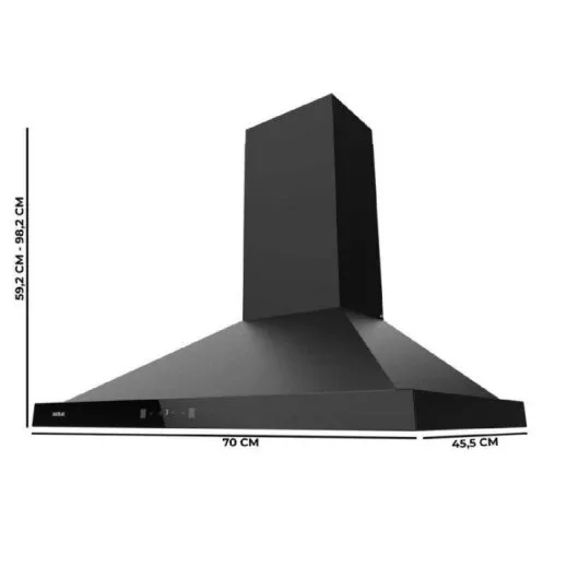 Campana Cecotec Bolero Flux PT 704400 Black Clase A+++ 70cm Negro - Imagen 2