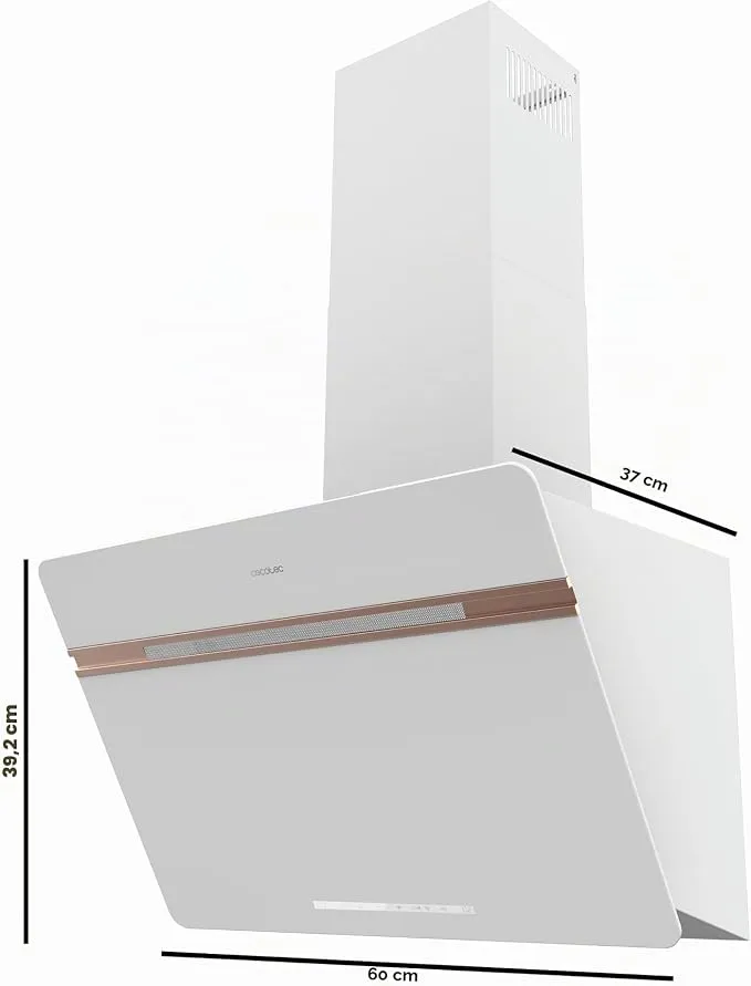 Campana Cecotec Bolero Flux DT 607500 Matt White Clase A+++ 60cm Blanco - Imagen 2