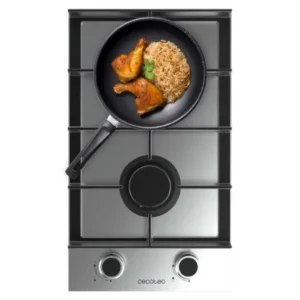 Placa de Gas Cecotec Bolero Squad G 2400F Inox 2 Zonas 29.3cm 5.2kW
