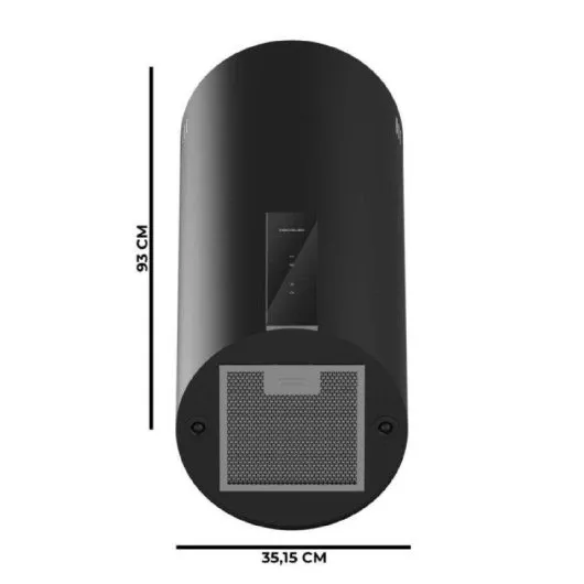 Campana Cecotec Bolero Flux DRT 358000 Black Clase A++ 35cm Negro - Imagen 4